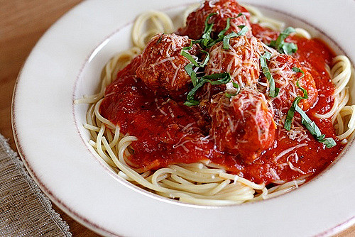 spaghetti and meatballs